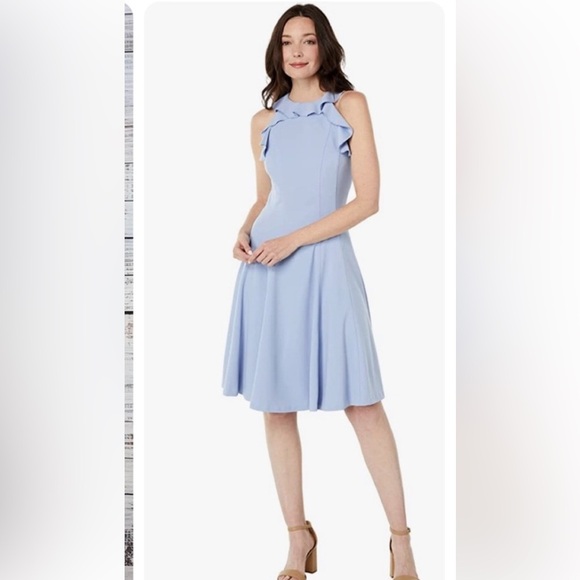 Tommy Hilfiger ruffled coral sleeveless dress sz 10 - Picture 9 of 9